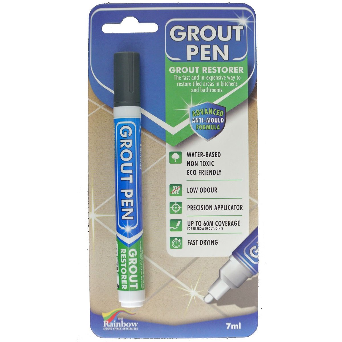 Grout Pen Dark Grey - Revives & Restores TILE GROUT